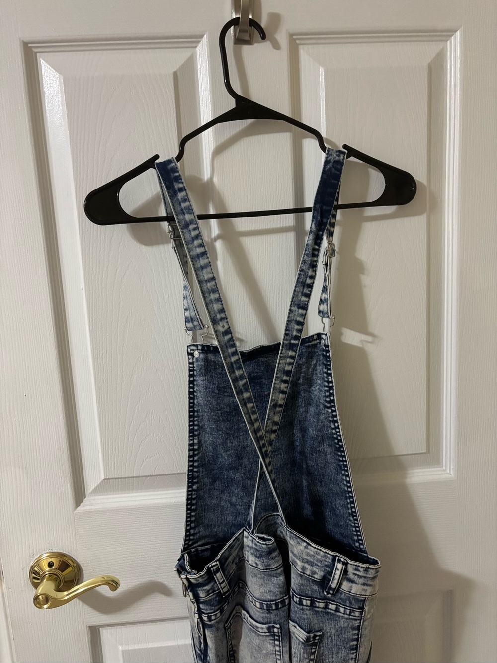 Light Wash Denim Overalls - Picture 2 of 4